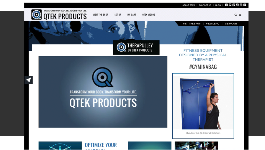 QTEK Products Website Design